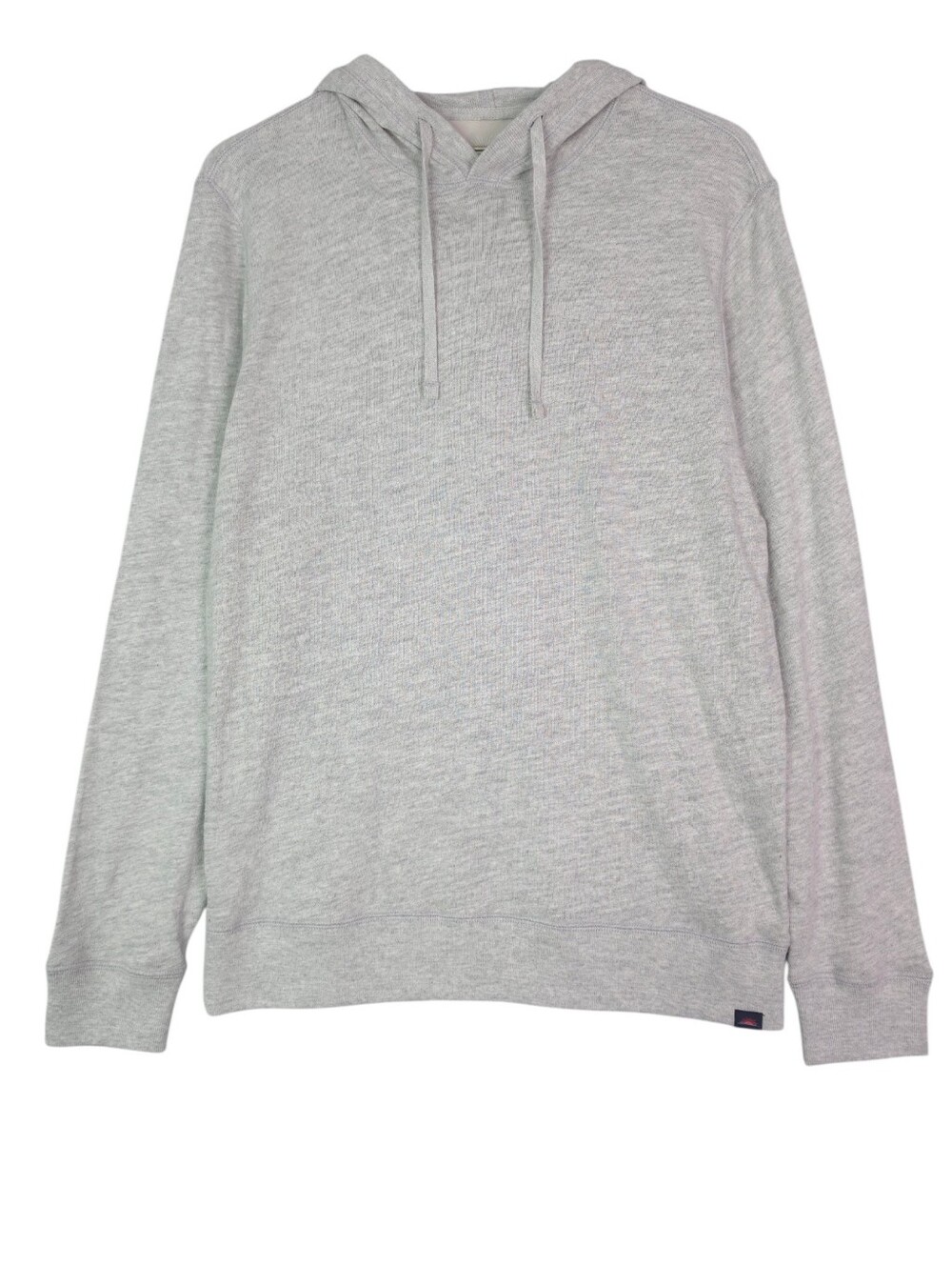 Faherty Sunwashed Slub Hoodie In Light Grey Heather